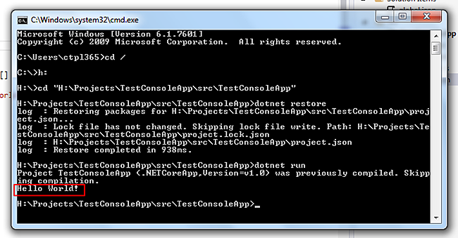 dotnet run