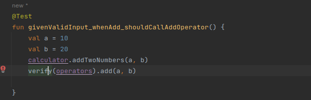creating an mock object