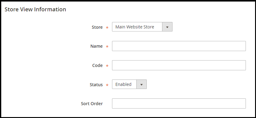 Multiple Store views